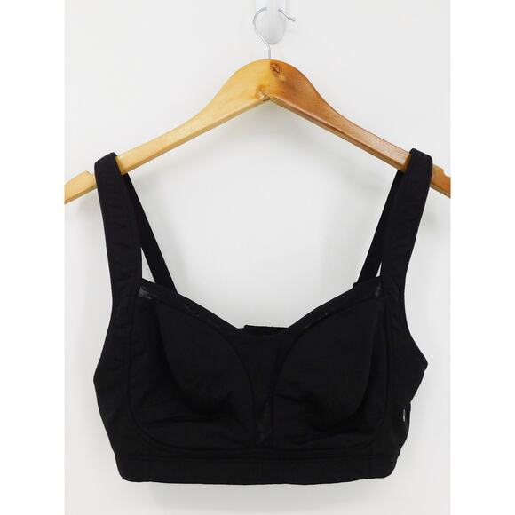 Lululemon Women's Black Ta‎ Ta Tamer II Activewear Sports Bra Size 34D - Picture 1 of 7